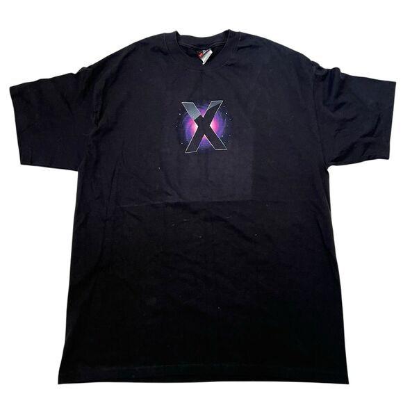 Mac OS x Leopard PROMO Vtg Shirt A New Mac To Your Mac Apple Graphic Tee L